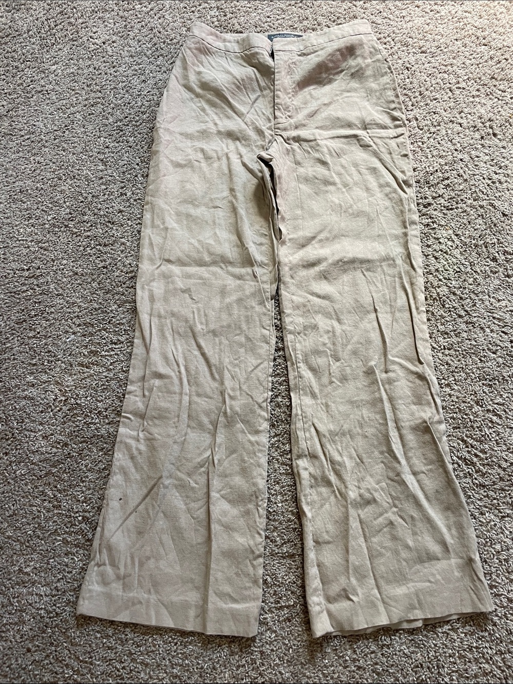 Banana Republic Woman’s Tan Linen-Blend trousers